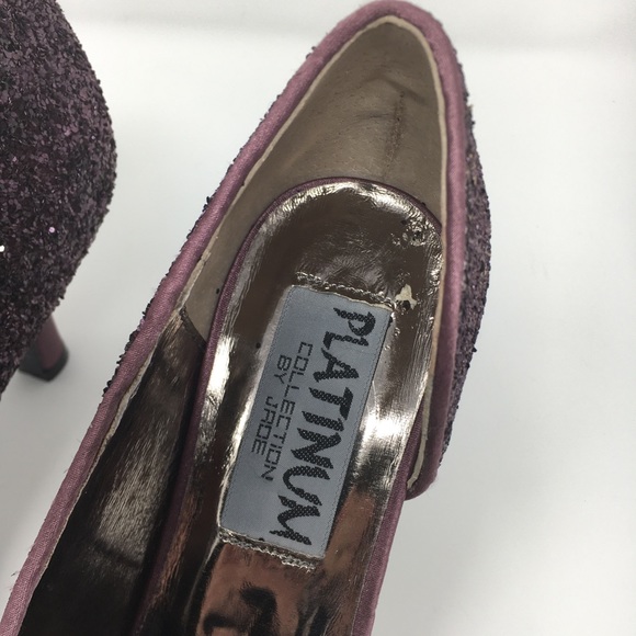 Platinum Collection by Jade Purple  Glitter Satin - Picture 4 of 16